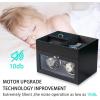 imageAutomatic Double Watch Winder  Watch Winder with 8 Extra Storage Display BoxJapanese Quiet MotorLED Light Adjustable Watch PillowsAC Adapter Carbon Fiber LeatherGrey