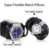imageAutomatic Double Watch Winder  Watch Winder with 8 Extra Storage Display BoxJapanese Quiet MotorLED Light Adjustable Watch PillowsAC Adapter Carbon Fiber LeatherGrey