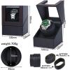 imageAutomatic Watch WinderSingle Watch Winder for Womens and Mens WatchesWatch Shaker with Japanese Quiet MotorBattery Powered or AC AdapterCarbon Fiber Leather