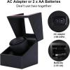 imageAutomatic Watch WinderSingle Watch Winder for Womens and Mens WatchesWatch Shaker with Japanese Quiet MotorBattery Powered or AC AdapterCarbon Fiber Leather