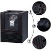 imageAutomatic Watch WinderSingle Watch Winder for Womens and Mens WatchesWatch Shaker with Japanese Quiet MotorBattery Powered or AC AdapterCarbon Fiber Leather