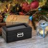 imageWatch Box for Men3Slot Watch Case with Glass LidWatch Storage Case with Removable Watch Pillow Watch Holder Organizer for GiftBlack 3SlotBlack3 Slots2