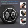 imageWatch Winder for Automatic Watches Japanese Motor ampamp PU Leather Double Watch Rotator with Soft Pillow2 Rotating Modes Quiet Operation