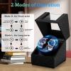 imageWatch Winder for Automatic WatchesAutomatic Watch Winder BoxDouble Watch Winder with Quiet Japanese MotorUSB Type CBlack01