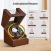 imageWatch Winder for Automatic WatchesAutomatic Watch Winder BoxDouble Watch Winder with Quiet Japanese MotorUSB Type CBrown
