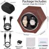 imageWatch Winder for Automatic WatchesAutomatic Watch Winder BoxDouble Watch Winder with Quiet Japanese MotorUSB Type CBrownSingle