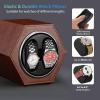 imageWatch Winder for Automatic WatchesAutomatic Watch Winder BoxDouble Watch Winder with Quiet Japanese MotorUSB Type CBrownSingle