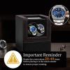 imageWatch Winder for Automatic WatchesAutomatic Watch Winder BoxDouble Watch Winder with Quiet Japanese MotorUSB Type CCarbon Fiber Leather