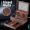 imageWatch Winders for 4 Automatic WatchesAutomatic Watch Winder with Watch Holders and Jewelry DrawerQuiet Motor amplt5dBBuiltin Illumination BrownBrown