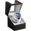 imageAutomatic Watch WinderSingle Watch Winder for Womens and Mens WatchesWatch Shaker with Japanese Quiet MotorBattery Powered or AC AdapterPU