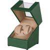 imageWatch Winder for Automatic WatchesAutomatic Watch Winder BoxDouble Watch Winder with Quiet Japanese MotorUSB Type CGreen