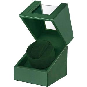 imageAutomatic Watch WinderSingle Watch Winder for Womens and Mens WatchesWatch Shaker with Japanese Quiet MotorBattery Powered or AC AdapterGreen