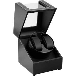 imageWatch Winder for Automatic WatchesAutomatic Watch Winder BoxDouble Watch Winder with Quiet Japanese MotorUSB Type CPU