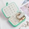 imageSmall Jewelry Box Earring organizer Necklace Ring Storage Case for Women Girls Gift2 Layer Portable Travel Mini Jewelry Boxes for Earrings Rings Necklaces BraceletsGreen