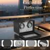 imageWatch Winder for Automatic WatchesWatch Winder Box with LED Light2 Watch Winder with Japanese Quiet Motor4 Rotation ModesUSB Type CBlack