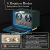 imageWatch Winder for Automatic WatchesWatch Winder Box with LED Light2 Watch Winder with Japanese Quiet Motor4 Rotation ModesUSB Type CBlackish Green