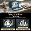 imageWatch Winder for Automatic WatchesWatch Winder Box with LED Light2 Watch Winder with Japanese Quiet Motor4 Rotation ModesUSB Type CBlackish Green