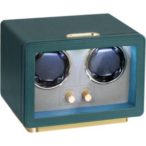 imageWatch Winder for Automatic WatchesWatch Winder Box with LED Light2 Watch Winder with Japanese Quiet Motor4 Rotation ModesUSB Type CBlackish Green