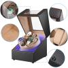imageWatch Winder for Automatic Watches3 Watch Winder with LED Light and 4 ModesAutomatic Watch Winder Box with Super Quiet MotorWatch Shark for Man WomenUSB Type CBlack Carbon Fiber Leather