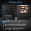 imageWatch Winder for Automatic Watches3 Watch Winder with LED Light and 4 ModesAutomatic Watch Winder Box with Super Quiet MotorWatch Shark for Man WomenUSB Type CBlack Carbon Fiber Leather