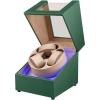 imageWatch Winder for Automatic Watches3 Watch Winder with LED Light and 4 ModesAutomatic Watch Winder Box with Super Quiet MotorWatch Shark for Man WomenUSB Type CGreen
