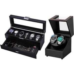 imageDouble Watch Winder and Two Layer Watch Jewelry Box