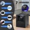 imageWatch Winder for Automatic WatchesAutomatic Single Watch Winder with LED LightRotating Watch Case with Japanese Quiet Motor4 Modes Watch Rotator for Men USBC AC AdapterBlack TQW