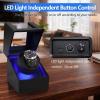 imageWatch Winder for Automatic WatchesAutomatic Single Watch Winder with LED LightRotating Watch Case with Japanese Quiet Motor4 Modes Watch Rotator for Men USBC AC AdapterBlack TQW