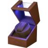 imageWatch Winder for Automatic WatchesAutomatic Single Watch Winder with LED LightRotating Watch Case with Japanese Quiet Motor4 Modes Watch Rotator for Men USBC AC AdapterBrown