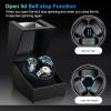 imageWatch Winder for Automatic Watches3 Watch Winder Box with LED Display Ultra Quiet Japanese Motor4 Rotation ModesWatch Shark for Men amp WomenUSBC PowerCarbon Fiber Leather