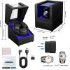 imageWatch Winder for Automatic Watches3 Watch Winder Box with LED Display Ultra Quiet Japanese Motor4 Rotation ModesWatch Shark for Men amp WomenUSBC PowerCarbon Fiber Leather