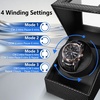 image:imageAnyasun Watch Winder for Automatic WatchesSingle Watch Winder with LED LightRotating Watch Case with Japanese Quiet Motor4 Modes Watch Rotator for Men USBC AC AdapterBlack TQW