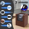 image:imageAnyasun Watch Winder for Automatic WatchesSingle Watch Winder with LED LightRotating Watch Case with Japanese Quiet Motor4 Modes Watch Rotator for Men USBC AC AdapterBrown