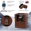 image:imageAnyasun Watch Winder for Automatic WatchesSingle Watch Winder with LED LightRotating Watch Case with Japanese Quiet Motor4 Modes Watch Rotator for Men USBC AC AdapterBrown