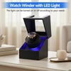image:imageAnyasun Watch Winder for Automatic WatchesSingle Watch Winder with LED LightRotating Watch Case with Japanese Quiet Motor4 Modes Watch Rotator for Men USBC AC AdapterBlack TQW