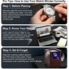 image:imageAnyasun Watch Winder for Automatic WatchesSingle Watch Winder with LED LightRotating Watch Case with Japanese Quiet Motor4 Modes Watch Rotator for Men USBC AC AdapterBrown