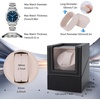 image:imageAnyasun Watch Winder for Automatic WatchesSingle Watch Winder with LED LightRotating Watch Case with Japanese Quiet Motor4 Modes Watch Rotator for Men USBC AC AdapterBlack PU