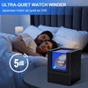 image:imageAnyasun Watch Winder for Automatic WatchesSingle Watch Winder with LED LightRotating Watch Case with Japanese Quiet Motor4 Modes Watch Rotator for Men USBC AC AdapterBlack PU