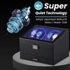 image:imageWatch Winders for 4 Automatic Watches  6Slot Storage and Jewelry DrawerBlack