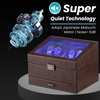 image:imageWatch Winders for 4 Automatic Watches  6Slot Storage and Jewelry DrawerBrown